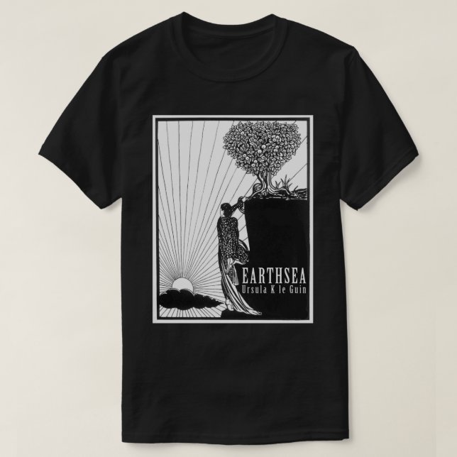 Ursula K. Le Guin Earthsea Cycle Dragons Wizards S T Shirt (Design framsida)