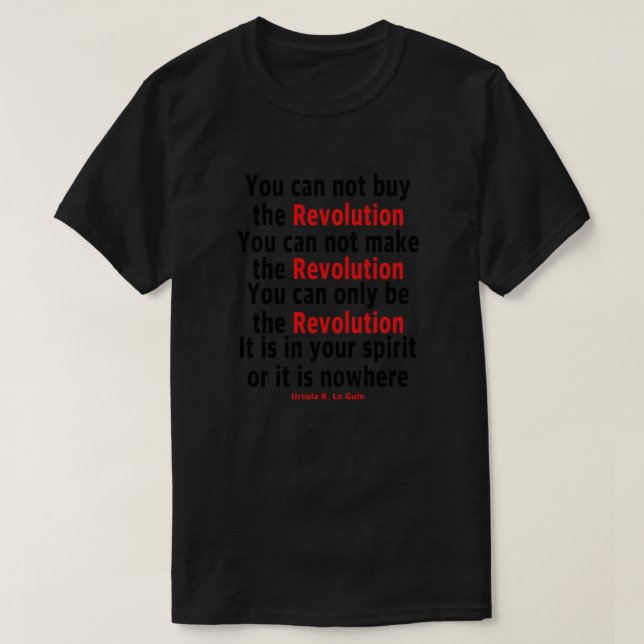 Ursula K. Le Guin T Shirt (Design framsida)