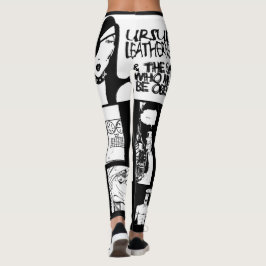 Ursula LEatherneck Punk Tecknad Strip Art Leggings