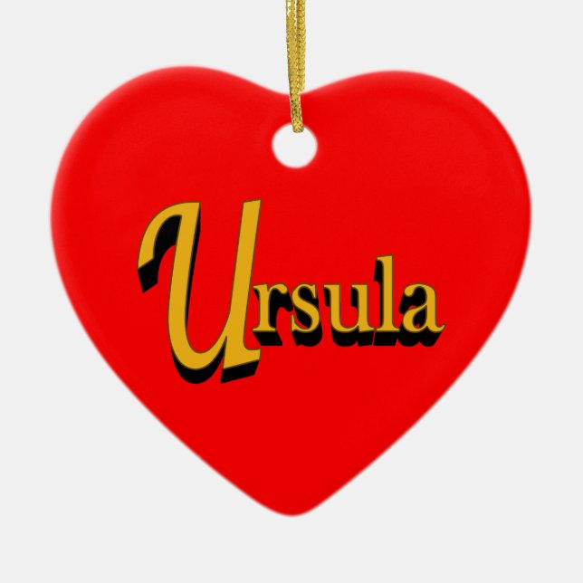 Ursula-ornament Julgransprydnad Keramik (Framsidan)
