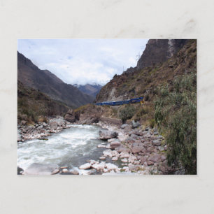 Urubamba River Valley Tåg Cusco Peru Vykort