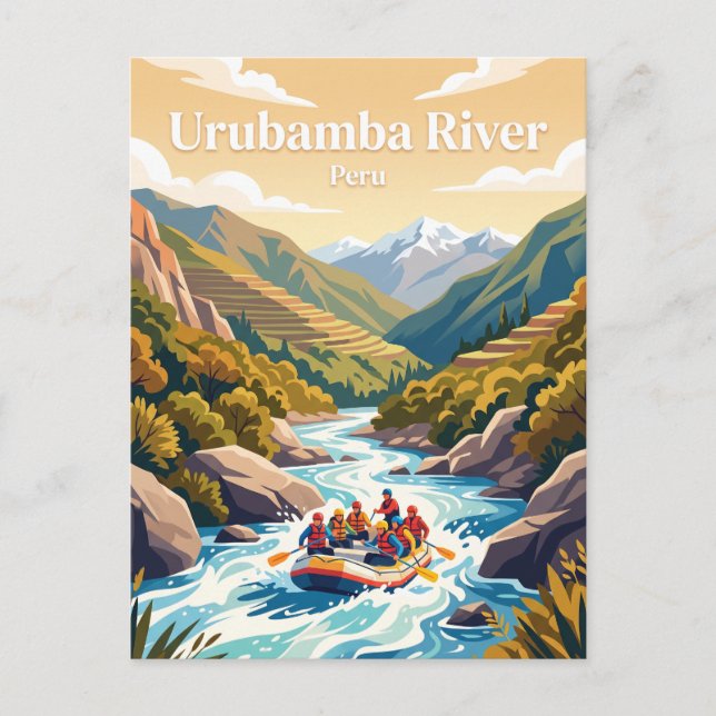 Urubambafloden Peru Vykort (Framsida)