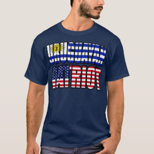 Uruguay American Patriot Pride Heritage Flagga Gif T Shirt
