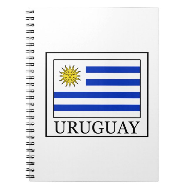 Uruguay Anteckningsbok Med Spiral (Framsidan)