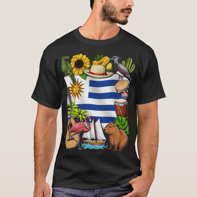 Uruguay arvet t shirt (Framsida)