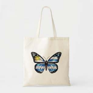 Uruguay butterfly monarch flagga Tri-Blend-shirt Tygkasse