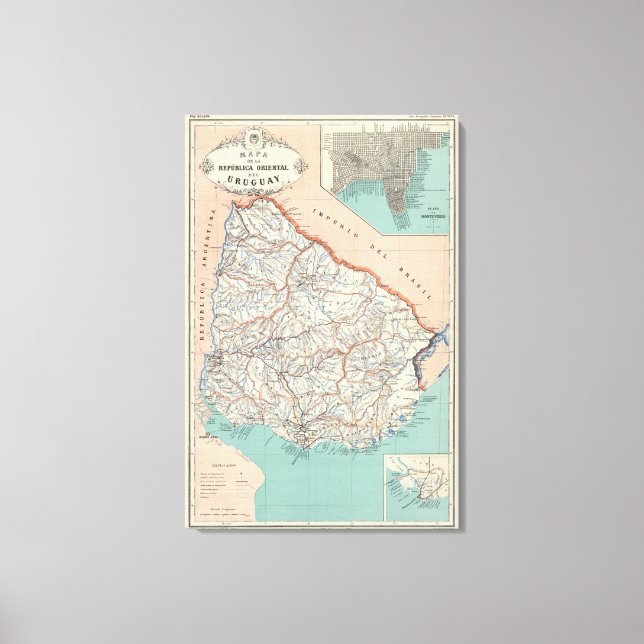 Uruguay Canvastryck (Framsida)