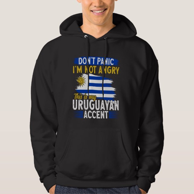 Uruguay Det här är min Uruguayanska accent Uruguay Hoodie (Framsida)