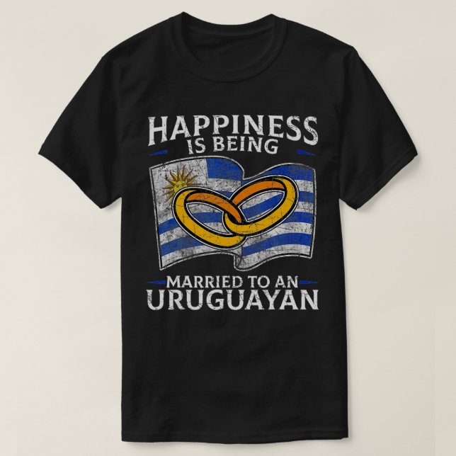 Uruguay Fla: Uruguay Bröllop Oriental Republic of  T Shirt (Design framsida)