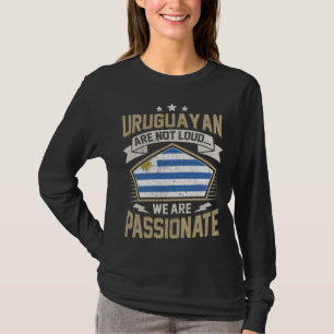 Uruguay Flag Eldfullt uruguayanska flickor & kvinn T Shirt
