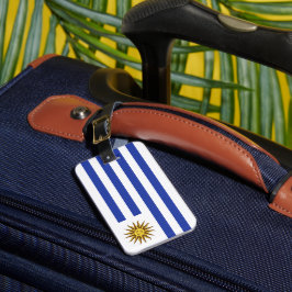 Uruguay flagga bagagebricka