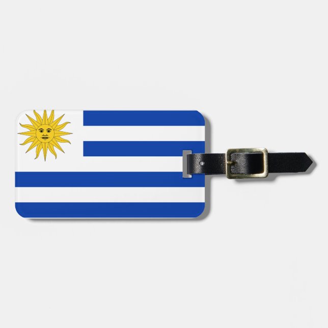 Uruguay Flagga Bagagebricka (Horisontell Framsida)