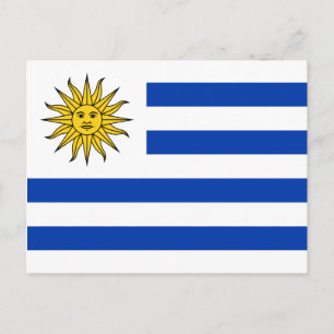 Uruguay flagga Banda Oriental Vykort