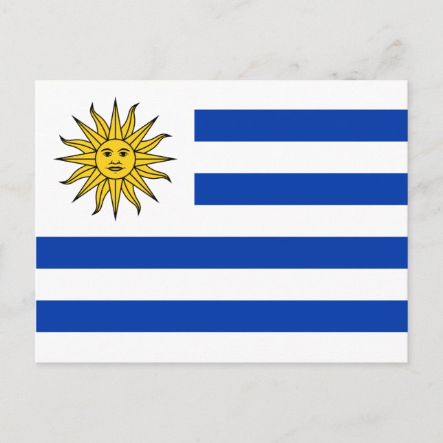 Uruguay flagga Banda Oriental Vykort (Framsida)