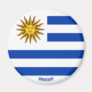 Uruguay Flagga Charming Patriotic Magnet