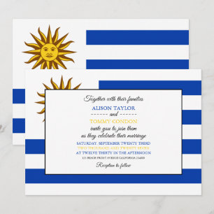 Uruguay-Flagga, Flagga i Uruguay Bröllop Inbjudningar