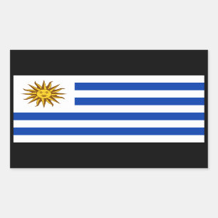 Uruguay-Flagga, Flagga Uruguay Rektangulärt Klistermärke