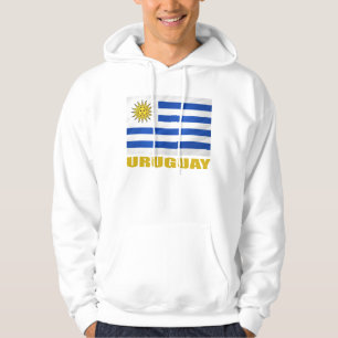 Uruguay flagga hoodie