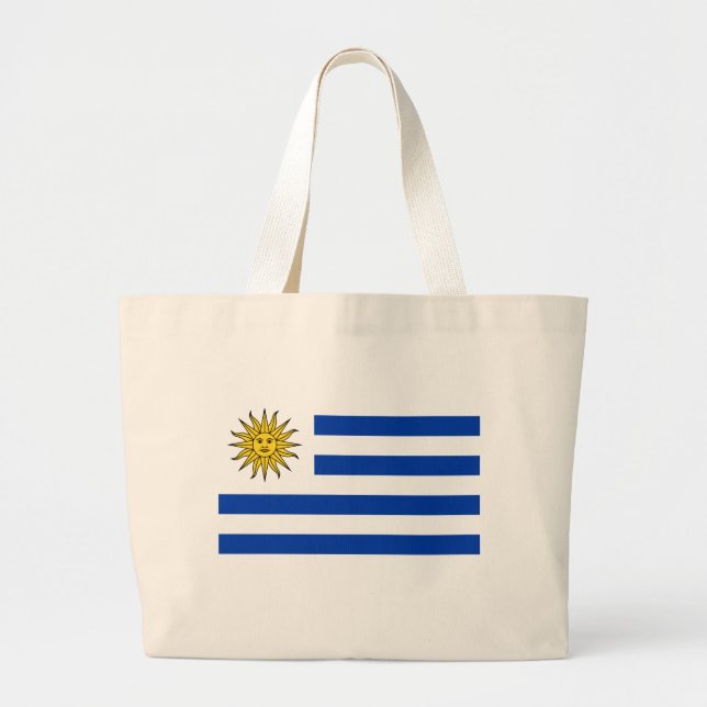 Uruguay flagga jumbo tygkasse (Framsidan)