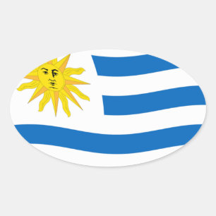 Uruguay Flagga Klistermärke
