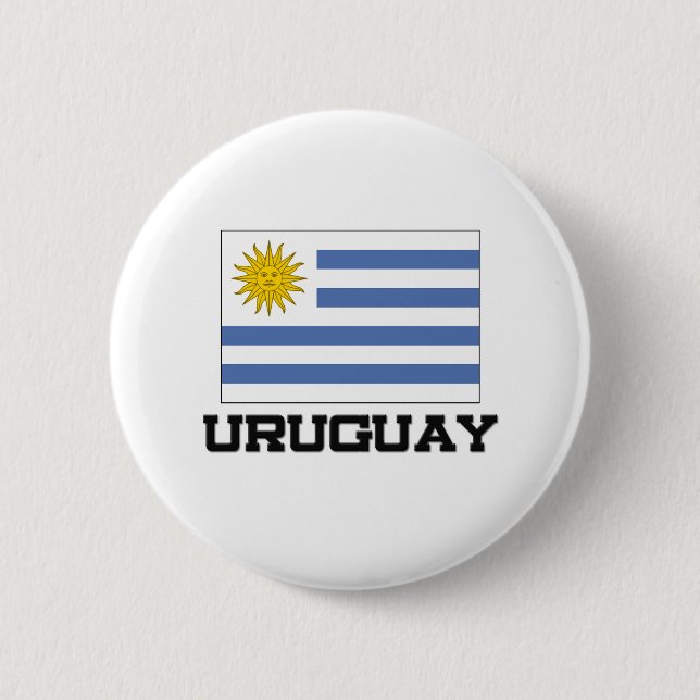 Uruguay flagga knapp (Framsida)