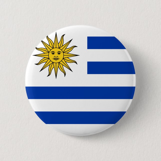 Uruguay flagga knapp (Framsida)