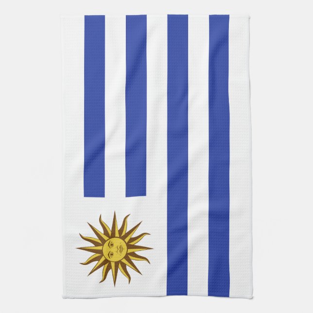 Uruguay flagga kökshandduk (Vertikal)