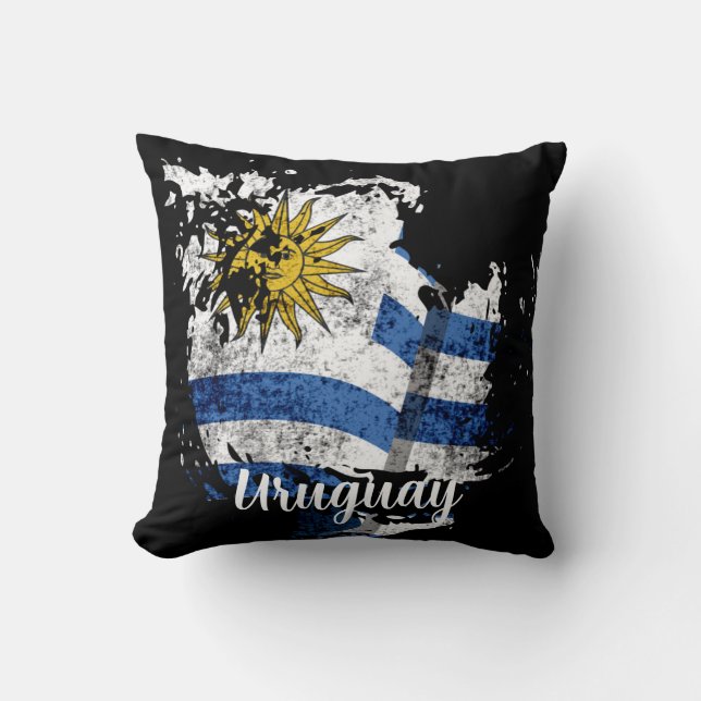 Uruguay-flagga Kudde (Framsida)