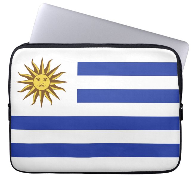 Uruguay flagga laptop fodral (Framsidan)