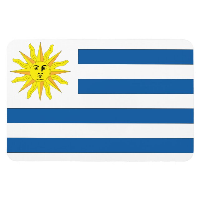 Uruguay Flagga Magnet (Horisontell)