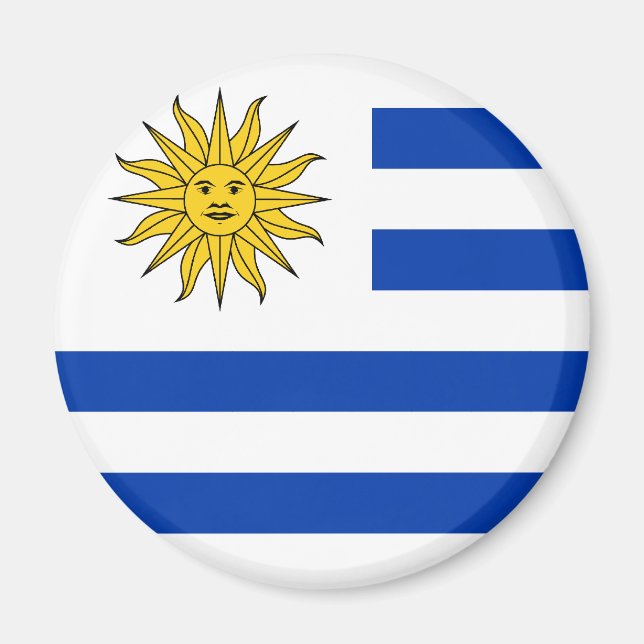 Uruguay Flagga Magnet (Framsidan)