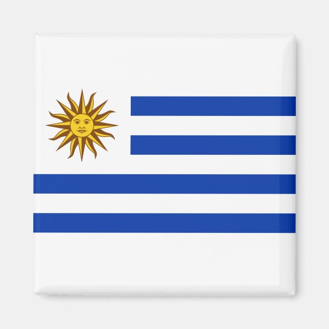 Uruguay Flagga Magnet (Framsidan)