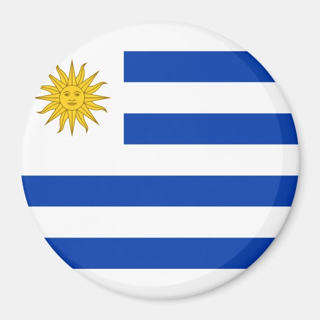 Uruguay Flagga Magnet (Framsidan)