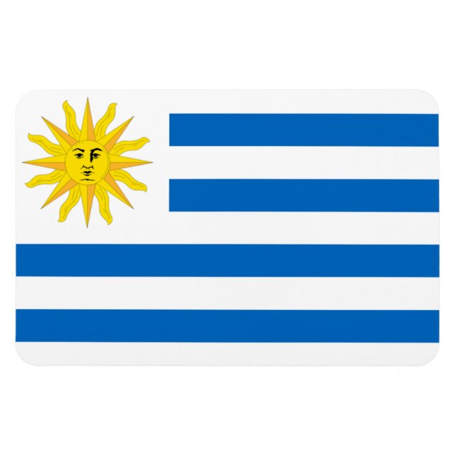 Uruguay flagga magnet (Horisontell)
