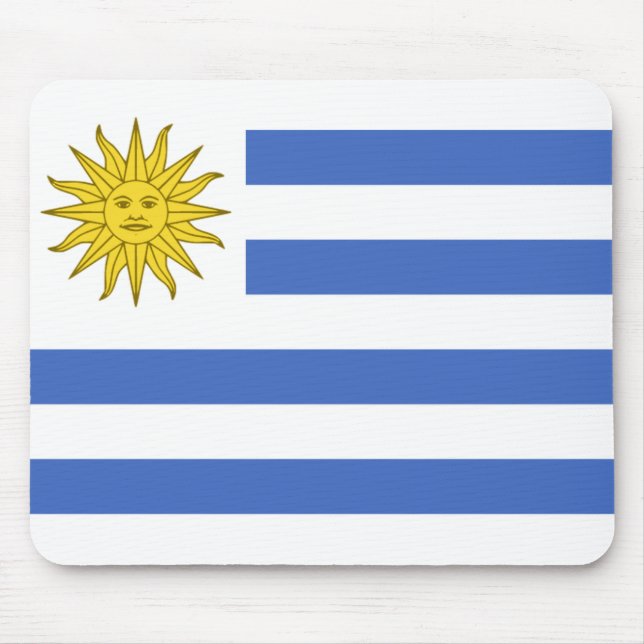 Uruguay Flagga Mousepad Musmatta (Framsidan)