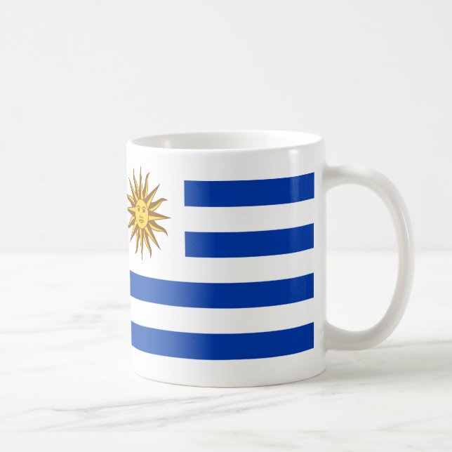 "Uruguay Flagga Mugg - Bright National Pride Ceram (Höger)