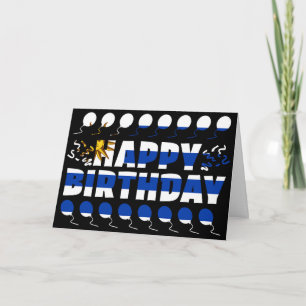Uruguay Flagga Patriotic Birthday Kort