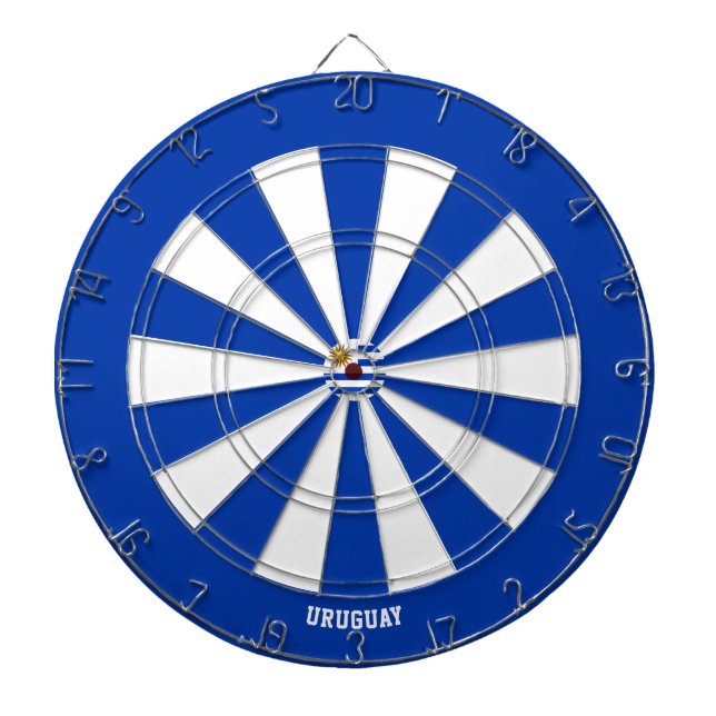 Uruguay Flagga Patriots Bullseye Darttavla (Framsidan)