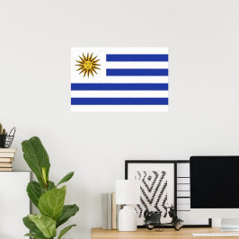 Uruguay flagga poster