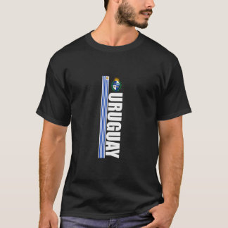 Uruguay Flagga Souvenir Pabellon Nacional Bandera T Shirt