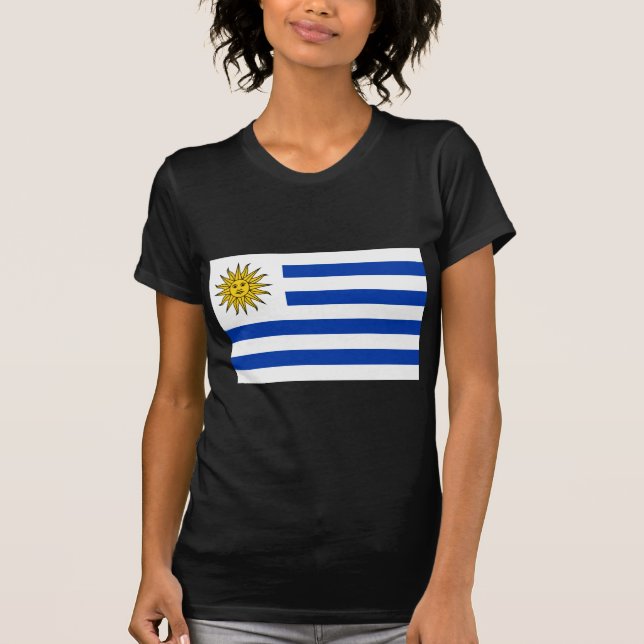 Uruguay-flagga Tee Shirt (Framsida)