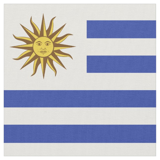 Uruguay flagga tyg (Närbild)