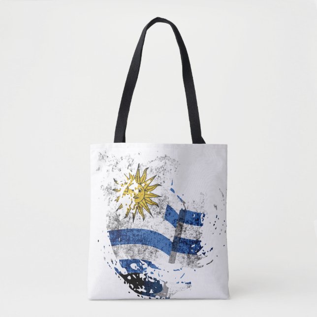 Uruguay-flagga Tygkasse (Framsida)