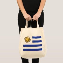 Uruguay flagga tygkasse