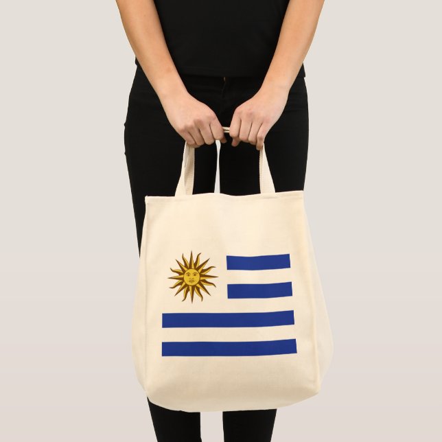 Uruguay flagga tygkasse (Framsida (produkt))