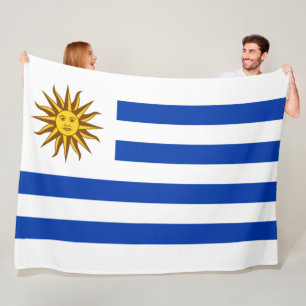 Uruguay-Flagga (Uruguay) Fleecefilt