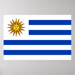 Uruguay-Flagga (Uruguay) Poster