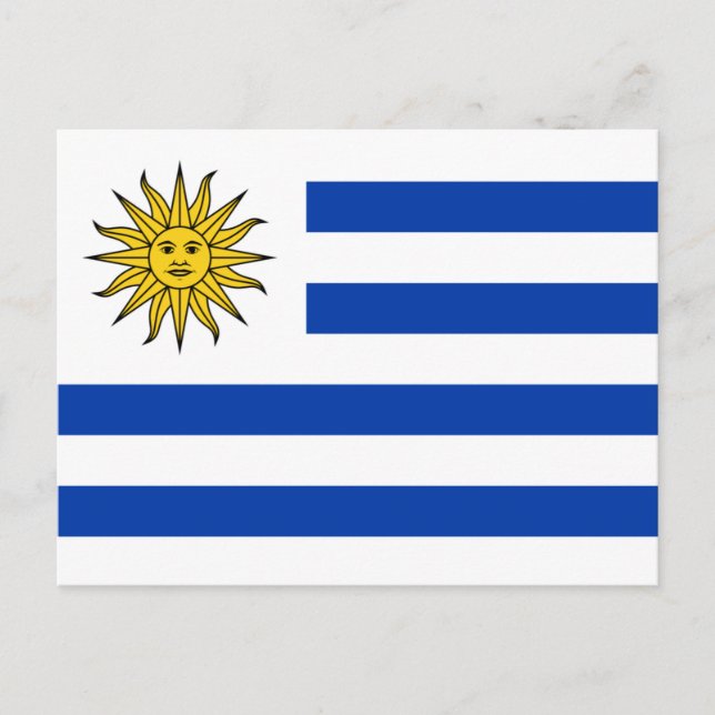 Uruguay-flagga Vykort (Framsida)