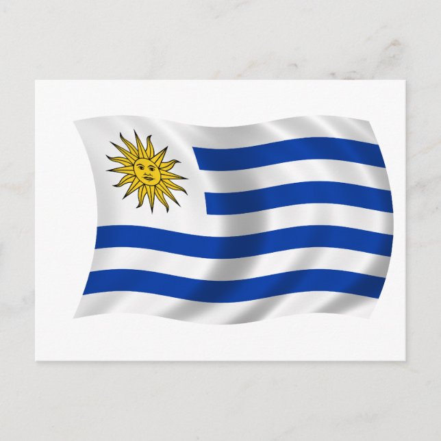 Uruguay-flagga Vykort (Framsida)