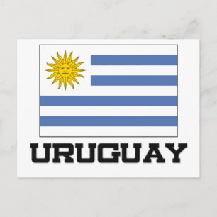 Uruguay Flagga Vykort